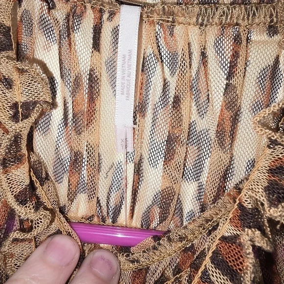 FREE PEOPLE Hello There Top / Leopard Combo NWT Size XS - Picture 9 of 12